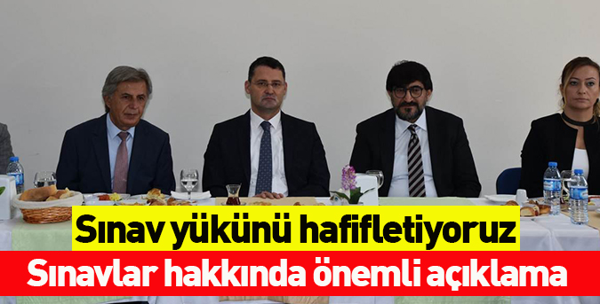 Sınav yükünü hafifletiyoruz