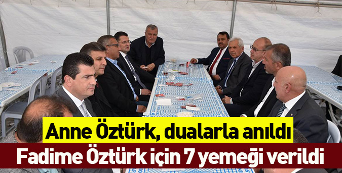 Anne Öztürk, dualarla anıldı