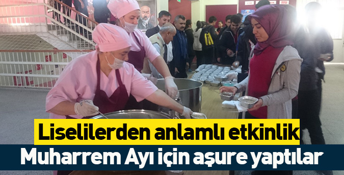 Liselilerden anlamlı etkinlik