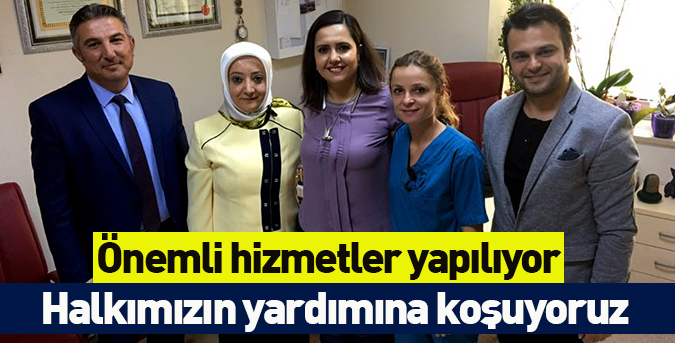 Halkımızın yardımına koşuyoruz