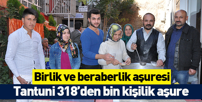 Tantuni 318’den bin kişilik aşure