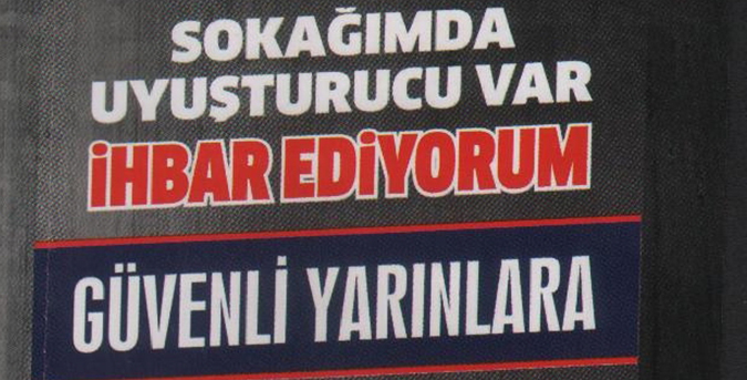 Sokakta uyuşturucuyu ihbar edin