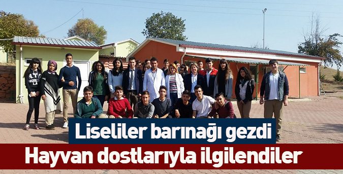 Liseliler barınağı gezdi