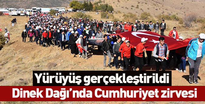 Dinek Dağı’nda Cumhuriyet zirvesi