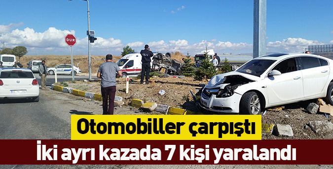 İki kazada 7 kişi yaralandı