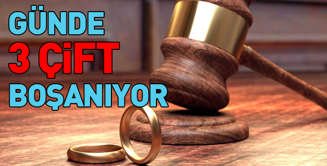 Günde 3 çift boşanıyor