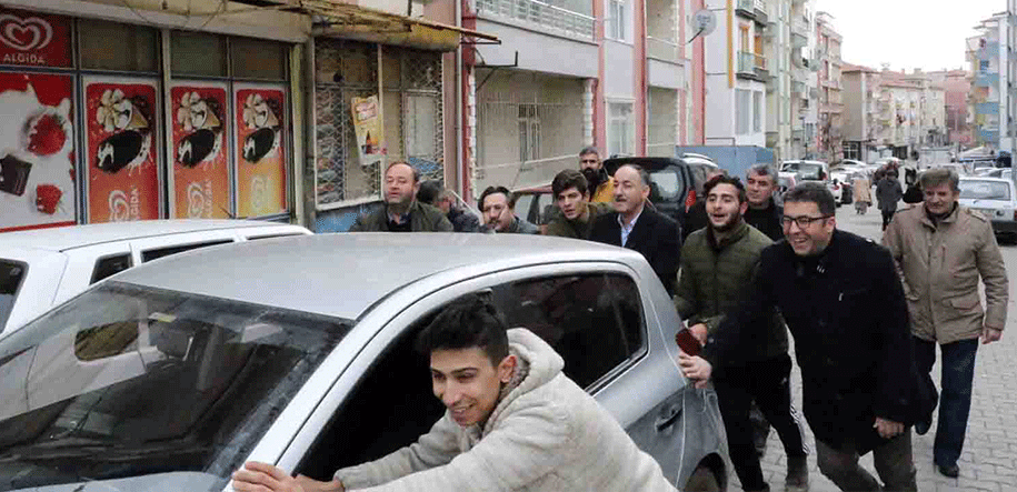 Sanayi’ye kadar itelim Başkanım