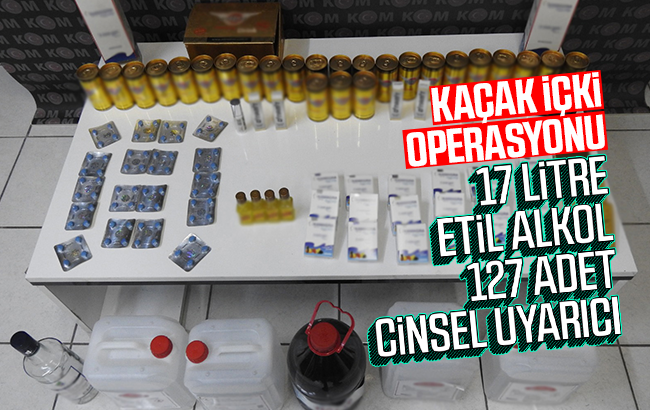 Kırıkkale’de kaçak içki operasyonu