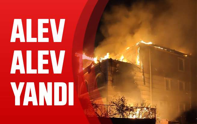 Kırıkkale'de 3 katlı bina cayır cayır yandı