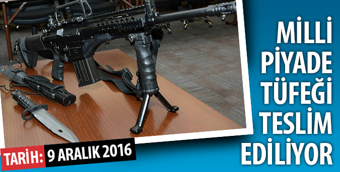 Milli Piyade Tüfeği Teslim Ediliyor