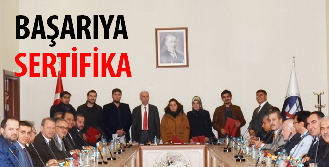 Başarıya sertifika
