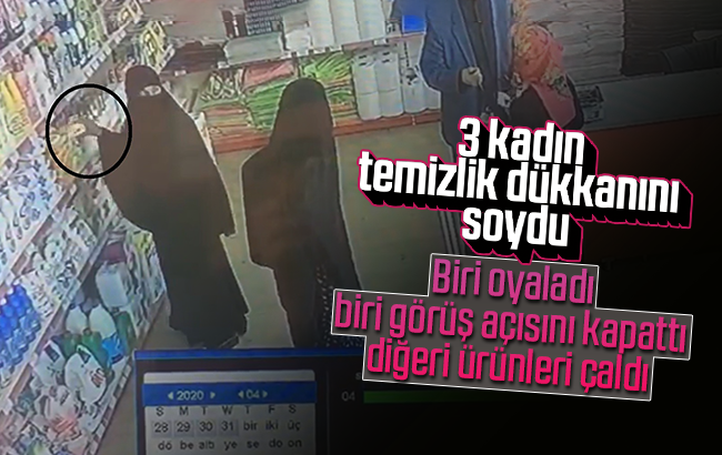 Biri oyaladı, biri görüş açısını kapattı, diğeri ürünleri çaldı