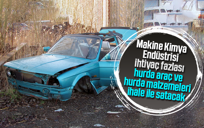 MKE, ihaleli hurda satışı yapacak