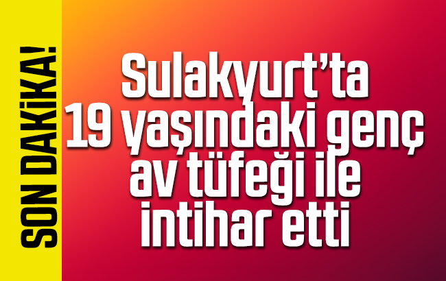Av tüfeği ile intihar etti