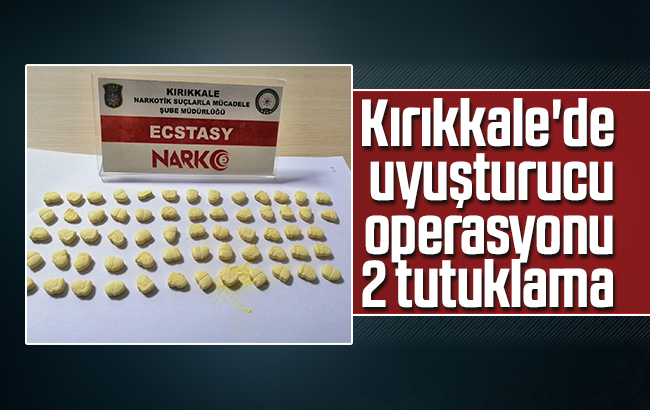 Kırıkkale’de uyuşturucu operasyonu, 2 tutuklama