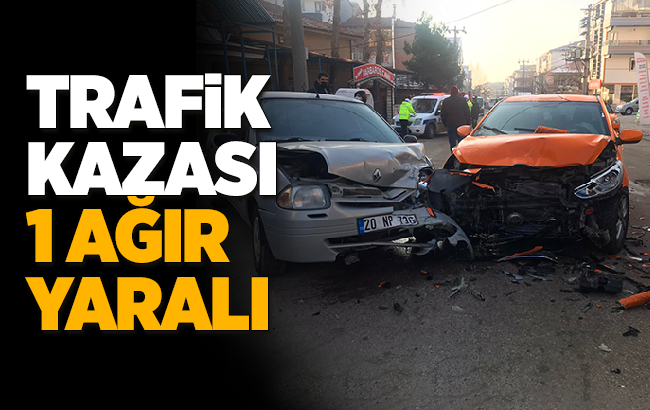 Trafik kazası: 1'i ağır 4 yaralı