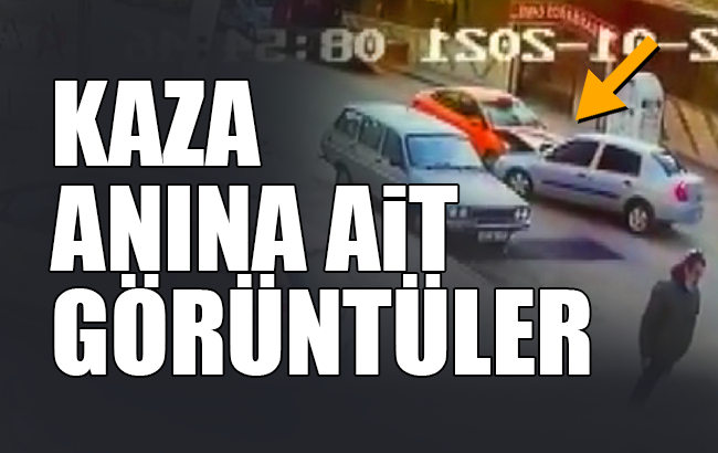 4 kişinin yaralandığı trafik kazasının görüntüleri ortaya çıktı