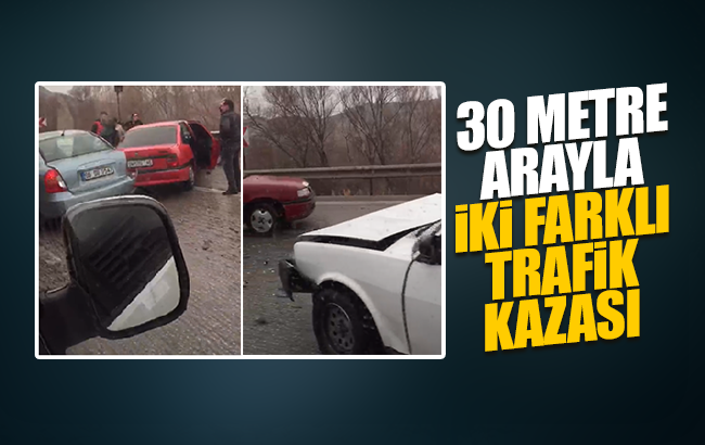 Kar yağışı, kazaları beraberinde getirdi