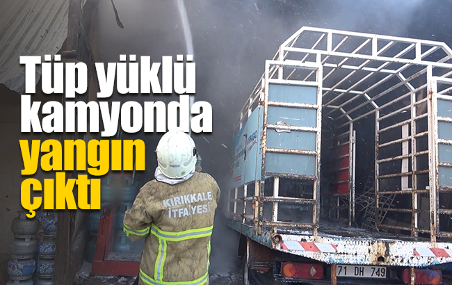 Facianın eşiğinden dönüldü: Tüpgaz yüklü kamyonette yangın çıktı