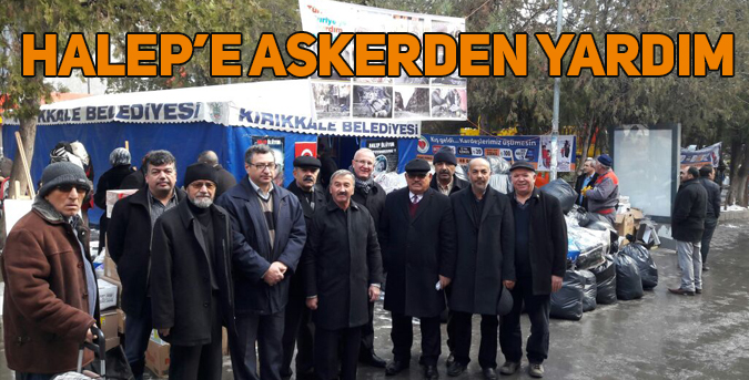 Halep’e askerden yardım