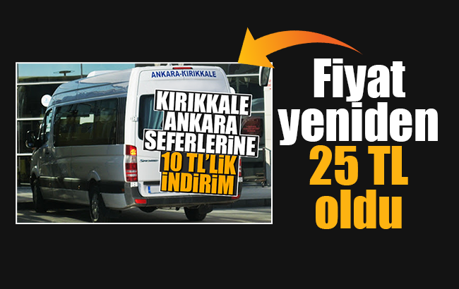 Otobüs fiyatlarındaki indirim 1 gün sürdü