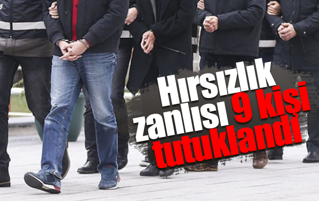 Kırıkkale’de hırsızlık zanlısı 9 kişi yakalandı
