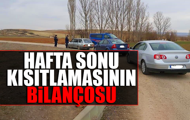 Kırıkkale’de hafta sonu kısıtlamasının  bilançosu
