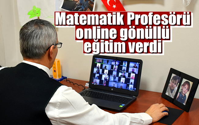 Matematik profesörü salgın sürecinde çevrim içi etkinliklerle binlerce kişiye gönüllü eğitim verdi