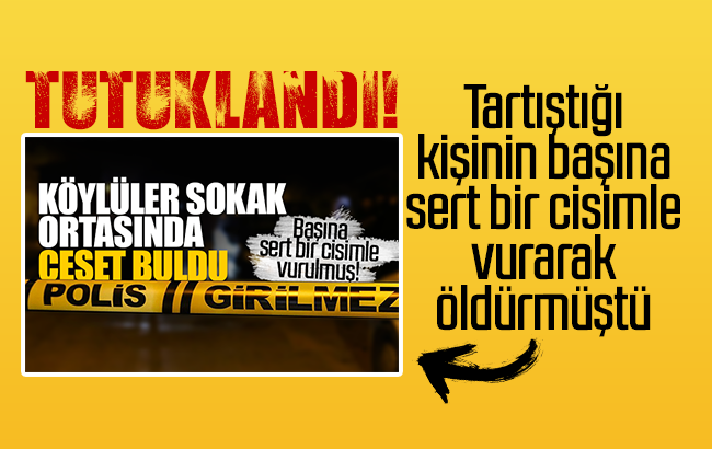 Kırıkkale'de sopayla başına vurduğu kişiyi öldürdüğü öne sürülen zanlı tutuklandı
