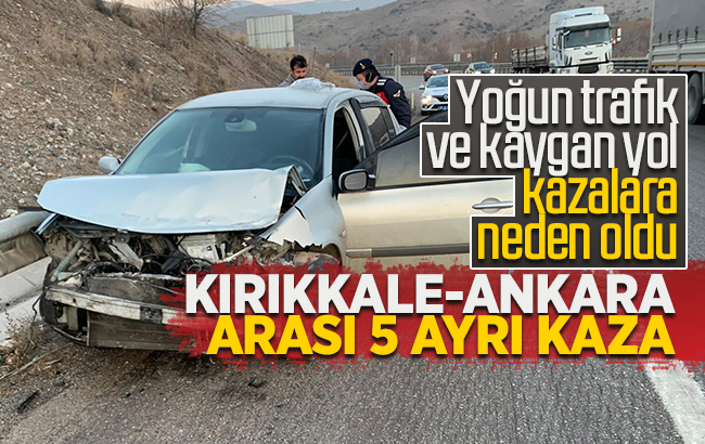 Dikkat! Kırıkkale-Ankara arası trafik kazaları!