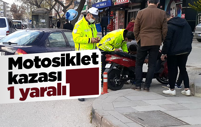 Kırıkkale'de motosiklet kazası: 1 yaralı