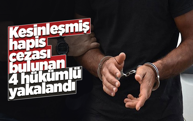 Kırıkkale’de aranan 4 hükümlü yakalandı