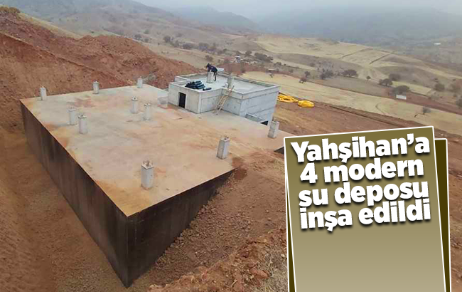 Yahşihan'da 4 yeni su deposu inşa edildi