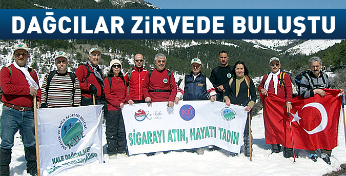 Dağcılar zirvede buluştu