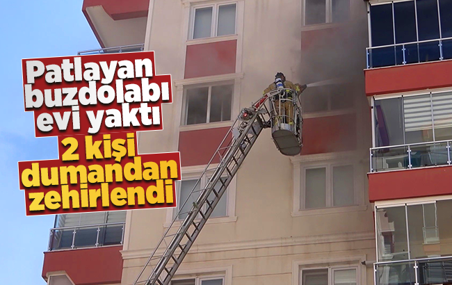 Kırıkkale'de patlayan buzdolabı evi yaktı