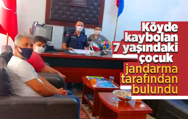 Kayıp çocuk, jandarma tarafından bulundu