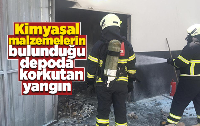 Kırıkkale’de malzeme deposunda yangın