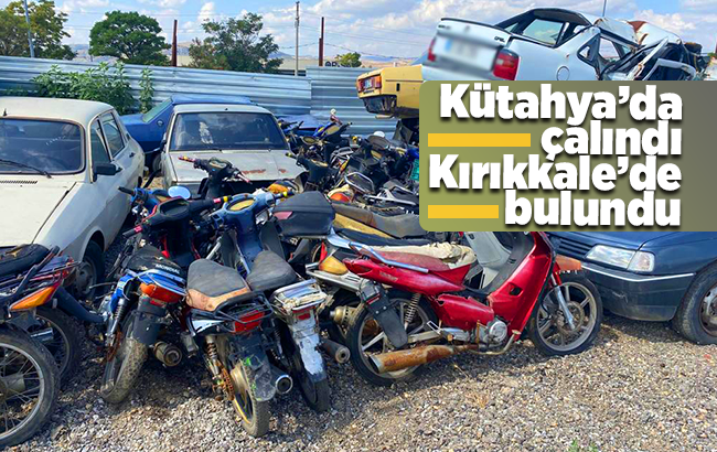 Kırıkkale’de çalıntı 26 motosiklete el konuldu
