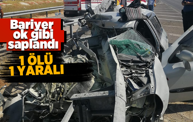 Kırıkkale’de bariyer otomobili biçti: 1 ölü, 1 yaralı