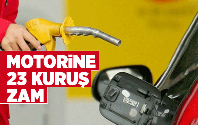 Motorine yine zam geldi