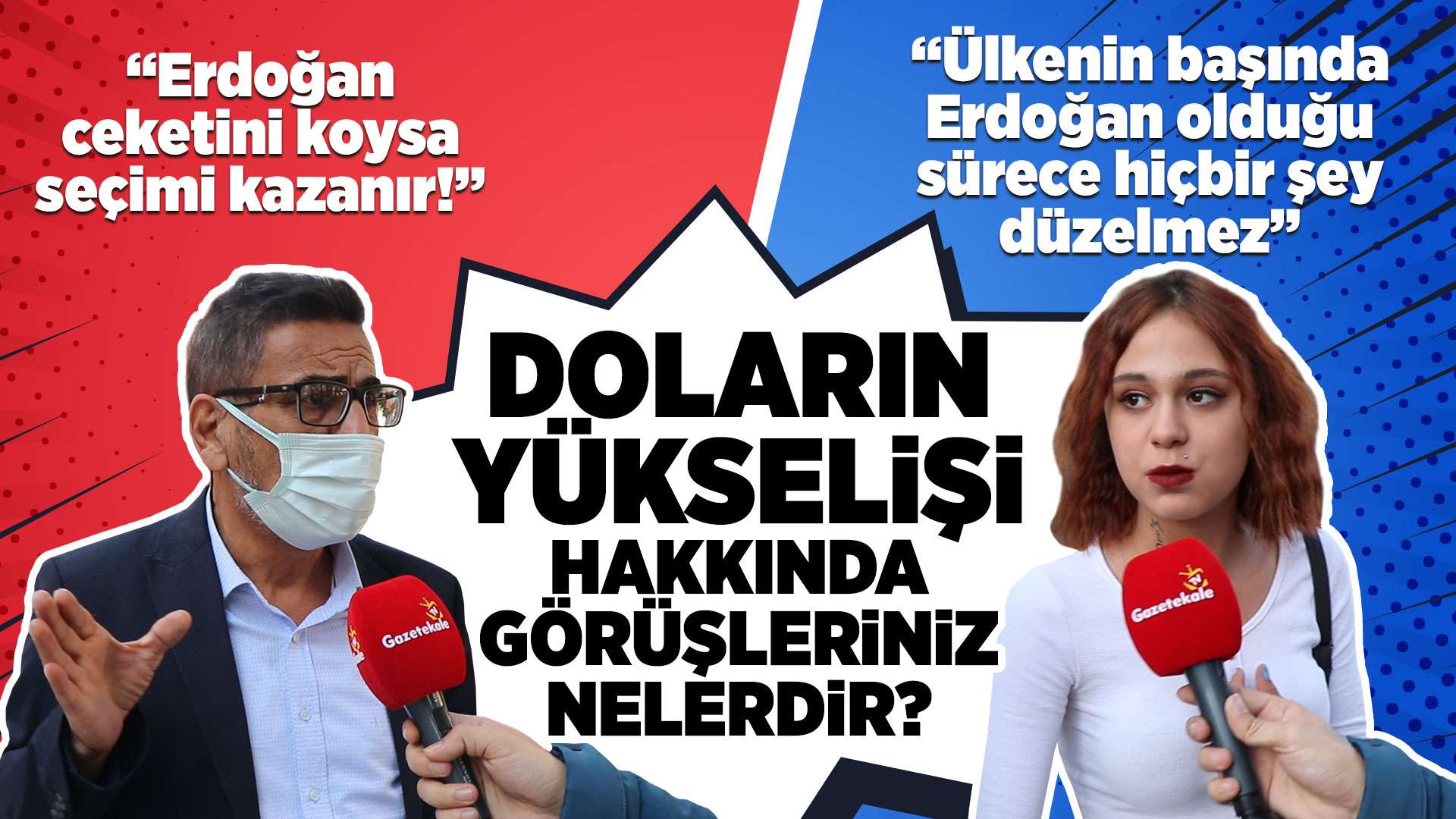 Vatandaşlara doların artışı ile ilgili görüşlerini sorduk. Genç kızdan olay sözler!