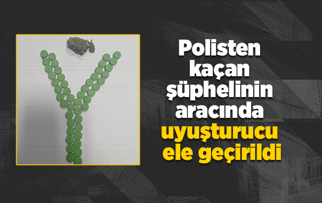 Kırıkkale'de polisten kaçan şüphelinin aracında uyuşturucu ele geçirildi