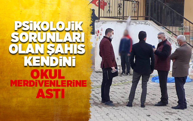 Yahşihan’da psikolojik sorunları olan bir kişi kendini astı