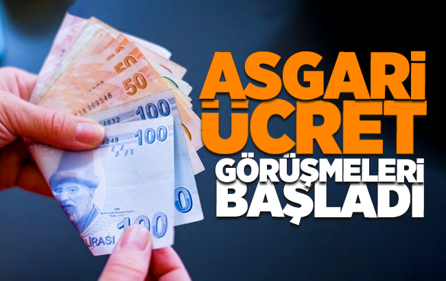 Asgari ücret görüşmeleri bugün başladı