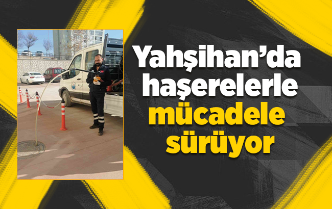 Yahşihan’da zararlı haşerelerle mücadele sürüyor