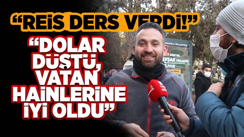 "Dolar düştü, vatan hainlerine iyi oldu"