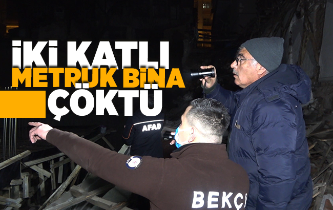 Kırıkkale’de iki katlı metruk bina çöktü