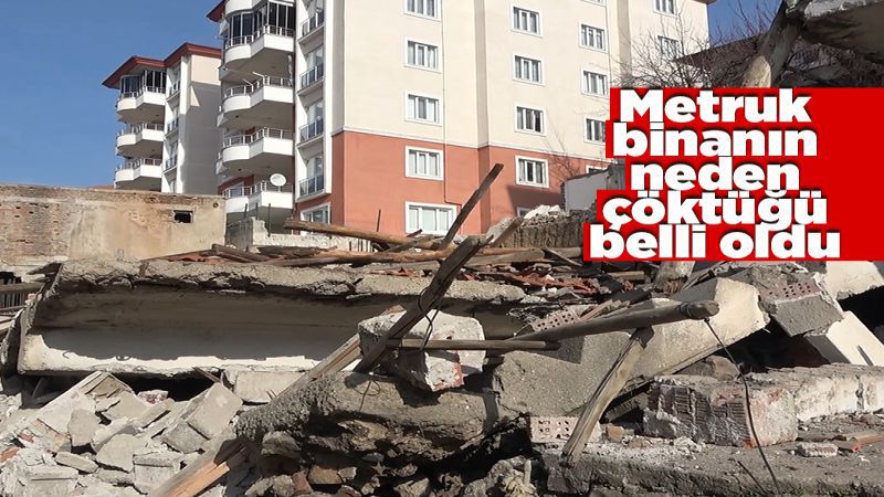 İki katlı evin çökme sebebi belli oldu