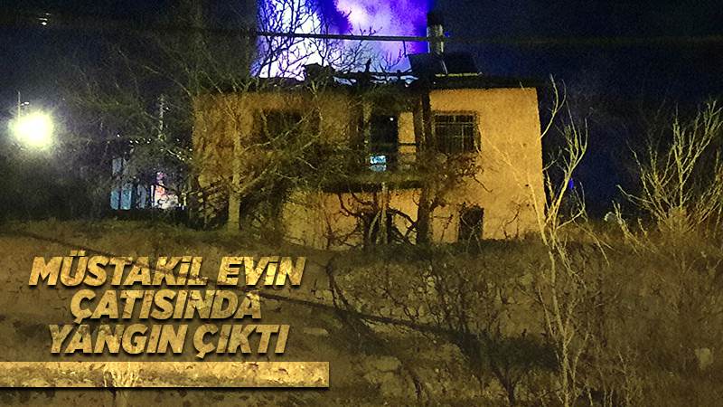 Kırıkkale'de evde çıkan yangında bir kişi dumandan etkilendi