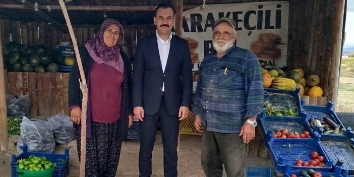 Karakeçili’de üç alanda birden üretim yapıyor! Kaymakam Mert çalışmaları yerinde gördü